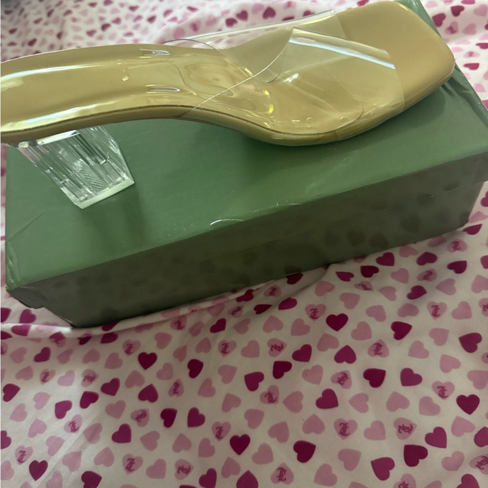 Stylish Clear Heel Sandals